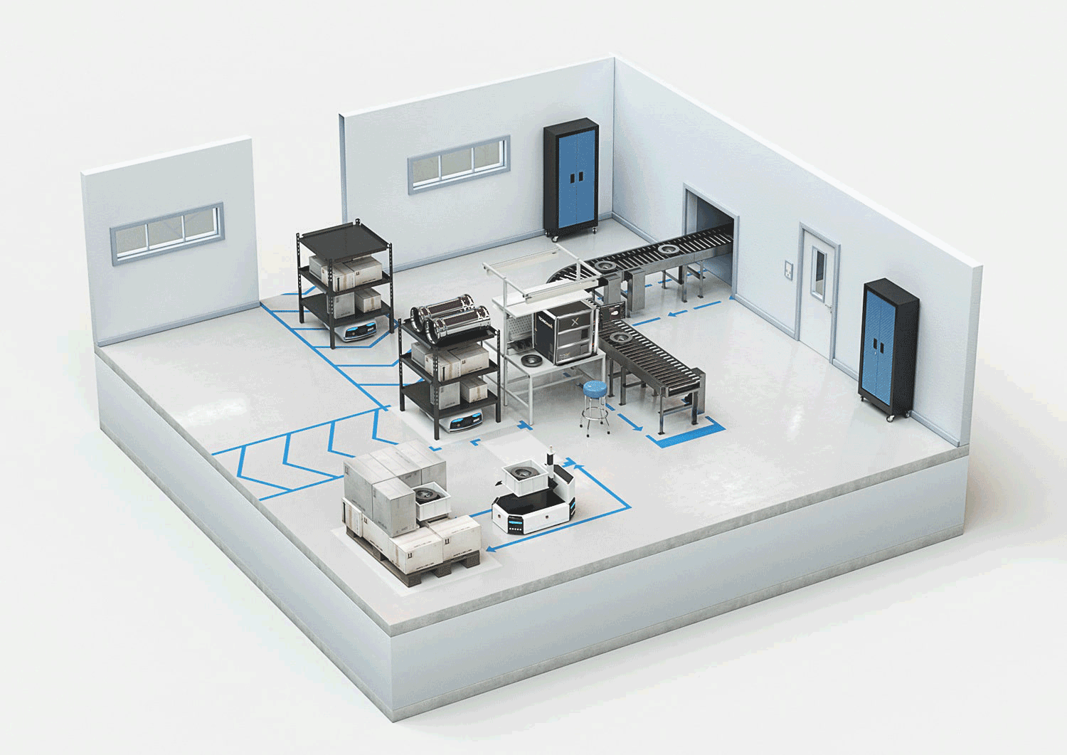 Solution usage station laser