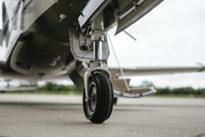 aerospace part marking - airplane landing gear